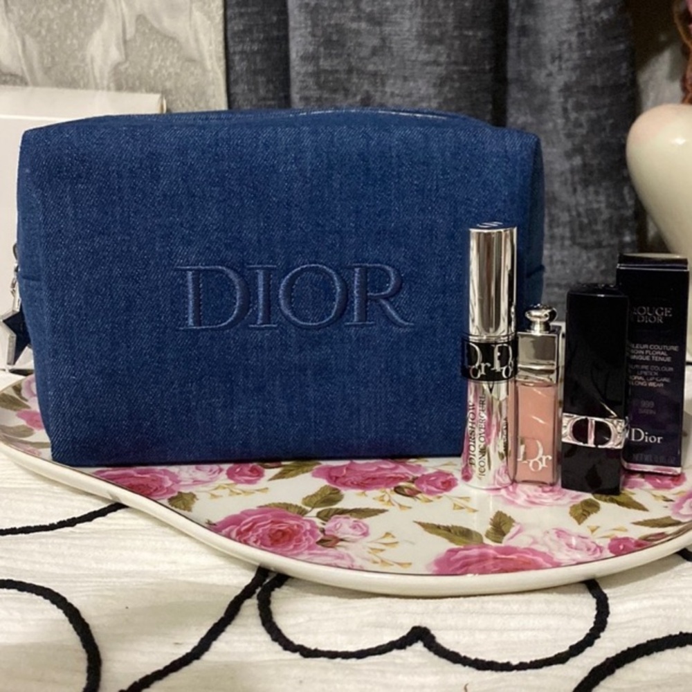 Dior Beauty Denim Pouch Bundle